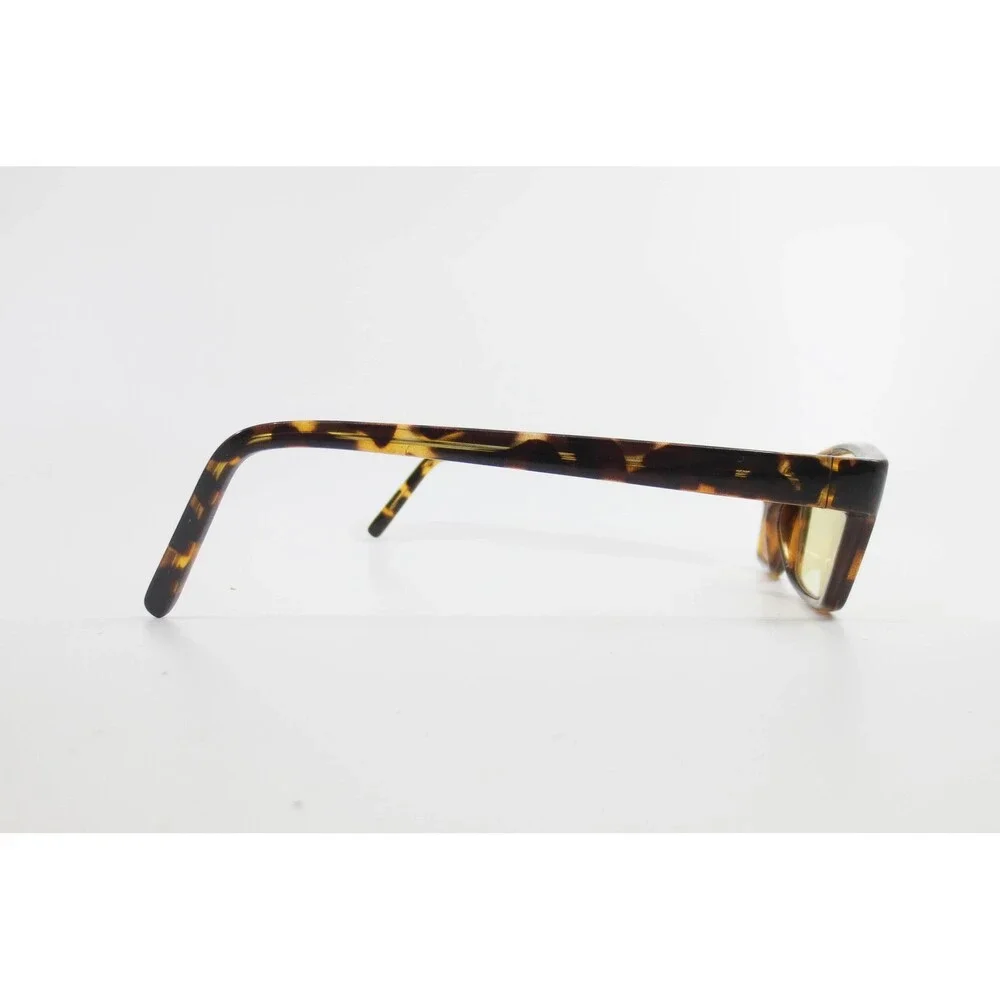 Tortoise Shell Rectangular Eyeglass Frames 56-18-140 Brown Amber Mottled